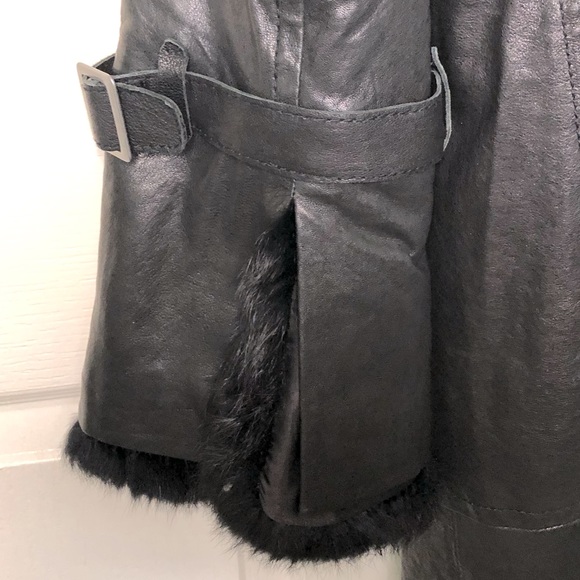 Michael Kors Leather and Rabbit Fur Jacket - Picture 11 of 16